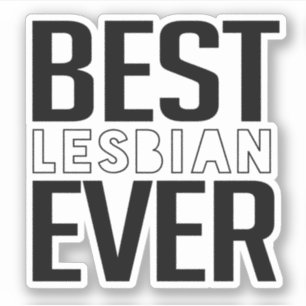 Beste Lesbe Aller Zeiten Aufkleber