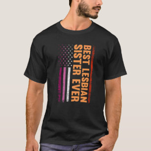 Beste lesbische Schwester je Lgbt Lesbian Gay Prid T-Shirt