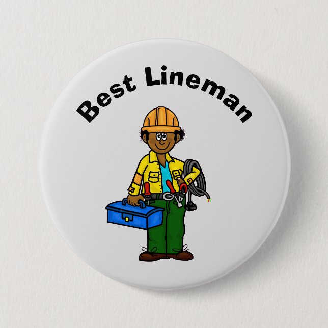 Beste Lineman-Taste - Weißer Mann oder schwarzer A Button (Vorderseite)