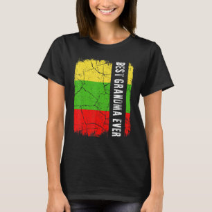 Beste litauische Oma je litauische Flaggenmutter T-Shirt