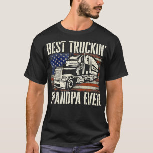 Beste LKWin Großpa Big Rig Semi Truck Driver Tru T-Shirt