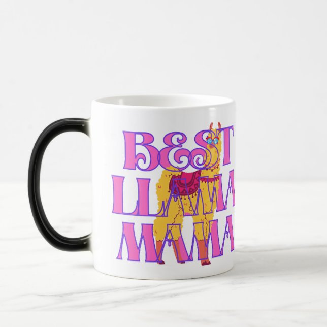 Beste Llama-Mama ever Verwandlungstasse (Links)