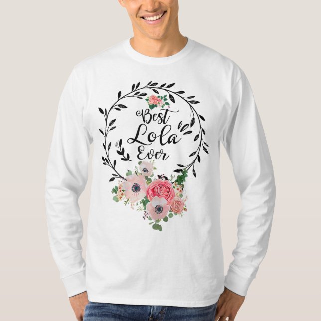Beste Lola je Florentiner Dekoration Oma T-Shirt (Vorderseite)