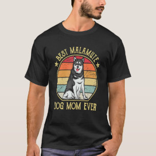 Beste Malamute Hund-Mama je Alaskan Malamute T-Shirt