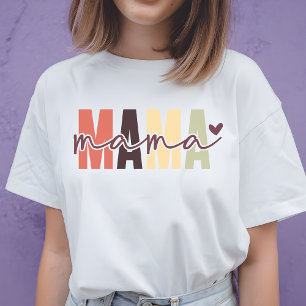 Beste Mama Aller Zeiten   Farbige Schrift Mama Mut T-Shirt