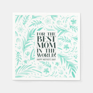 Beste Mama am WeltMuttertag Napkin Serviette