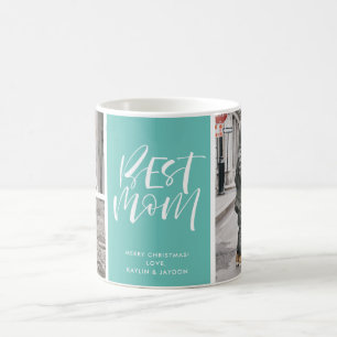 Beste Mama Aquamarin Drei Fotosammlungen Kaffeetasse