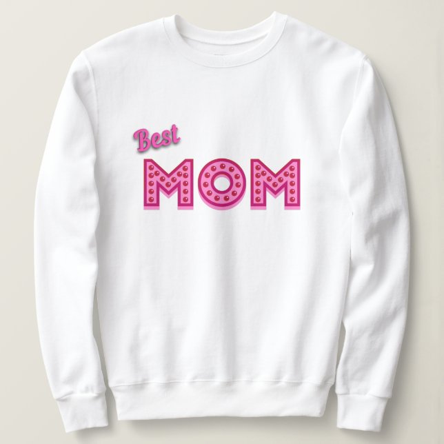 Beste Mama Beste Mama je Beste Mutter Sweatshirt (Design vorne)