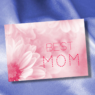Beste Mama Beste Mama je pastellfarben elegant flo Karte