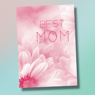 Beste Mama Beste Mama je pastellfarben elegant flo Karte