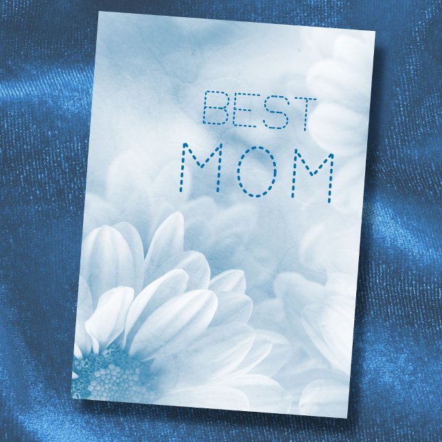 Beste Mama Beste Mama je pastellfarben elegant flo Karte (Von Creator hochgeladen)