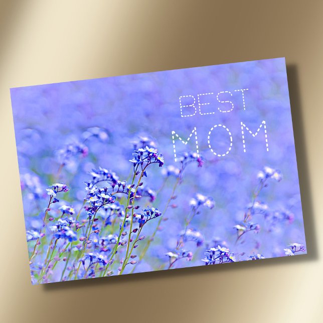 Beste Mama Beste Mama je pastellfarben elegant flo Karte (Von Creator hochgeladen)