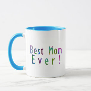 Beste Mama & Bester Vater je, lustige farbenfrohe Tasse