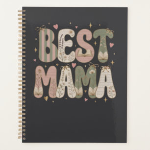 Beste Mama Buchliebhaber Blumenliteratur-Design Planer