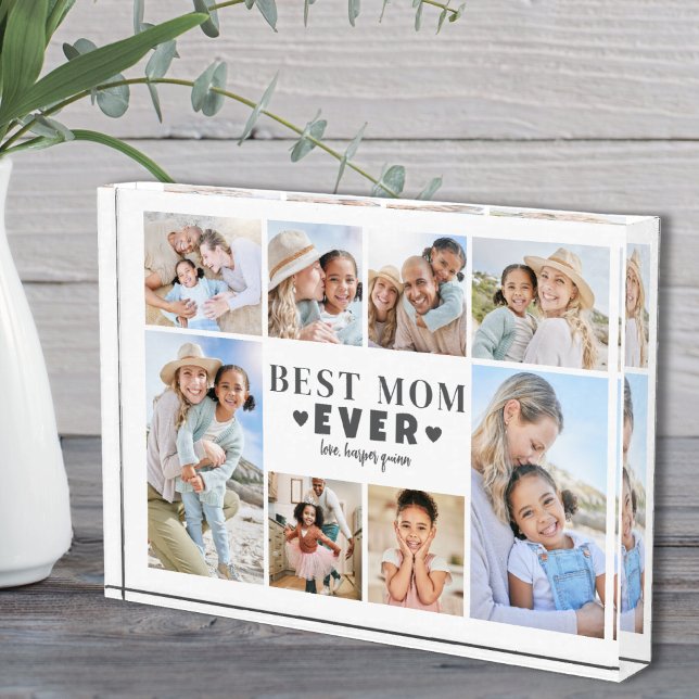 Beste Mama Collage Fotoblock (Best Mom Collage Photo Block)