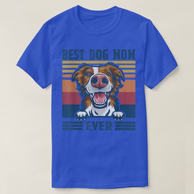 Beste Mama Collie Funny Dog Mama Mutter T-Shirt (Design vorne)