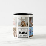 Beste Mama der Welt Fototasse Zweifarbige Tasse<br><div class="desc">Passe diese tolle Vorlage mit deinen eigenen Bildern an. Das perfekt Geschenk für Mama!</div>