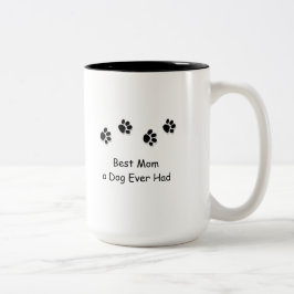 Beste Mama ein Hund hatte überhaupt Reise-Tasse Zweifarbige Tasse