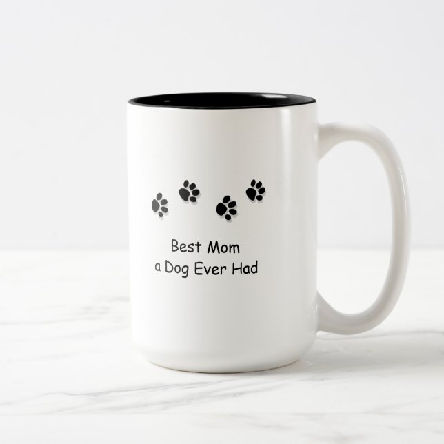 Beste Mama ein Hund hatte überhaupt Reise-Tasse Zweifarbige Tasse (Rechts)