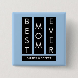 Beste Mama ever Individuelle Kindernamen Button