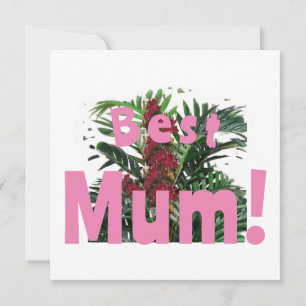Beste Mama-Flachkarte