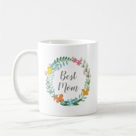 Beste Mama Floral Wilde Blume Butterfly Kraut Kaffeetasse