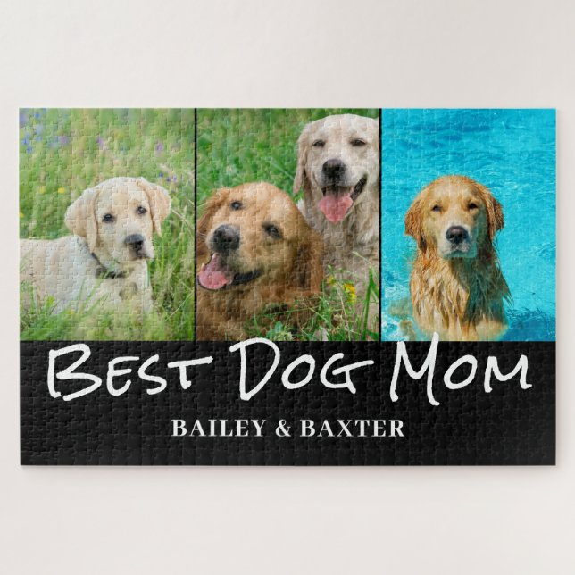 Beste Mama Foto Collage Name (Horizontal)