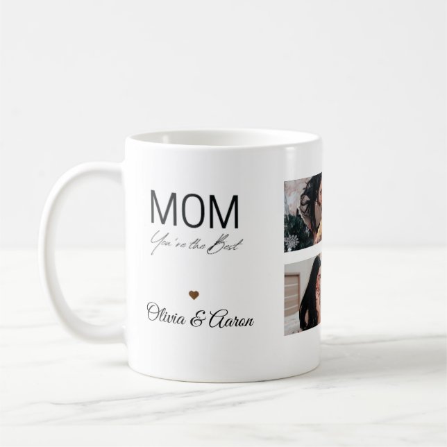 Beste-Mama-Foto-Collage-Tasse Kaffeetasse (Links)