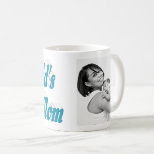 Beste Mama Foto Himmelblau Kaffeetasse