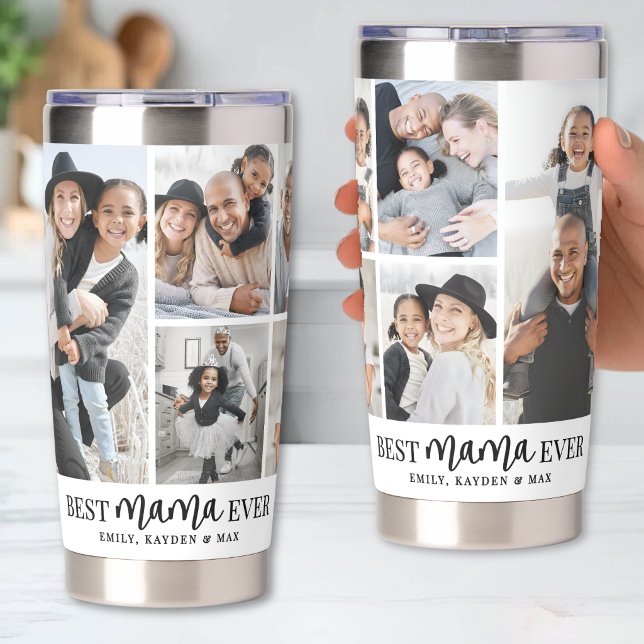 Beste Mama Foto Mutter Thermobecher (Best Mama Photo Mother Insulated Tumbler)