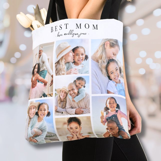 Beste Mama-FotoCollage Tasche (Best Mom Photo Collage Tote Bag)