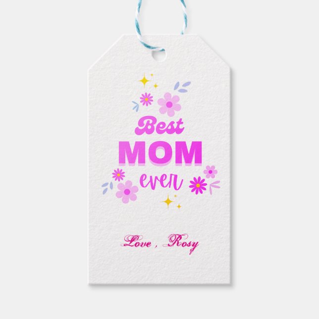 Beste Mama für alle - Herzlich Willkommen in unser Geschenkanhänger (Vorderseite)