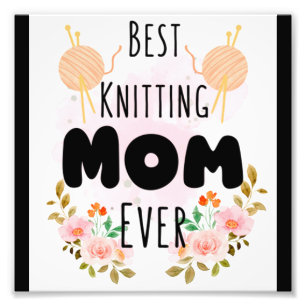 Beste Mama für das Knittern 27 Fotodruck