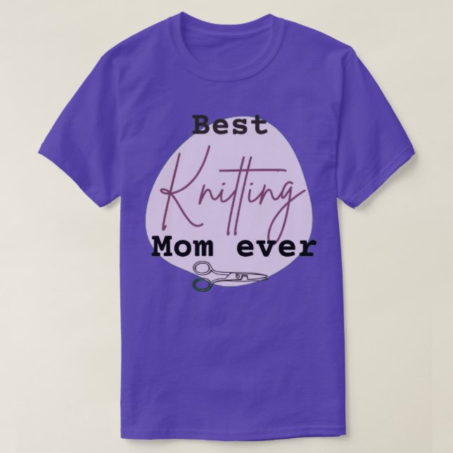 Beste Mama für das Stricken 367 T-Shirt (Design vorne)