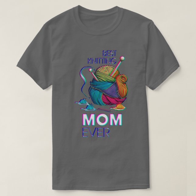 Beste Mama für das Stricken 458 T-Shirt (Design vorne)