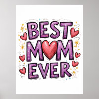 Beste Mama für Herz und Glitzern