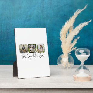 Beste Mama für Hunde - Benutzerdefinierte 3-Foto C Fotoplatte