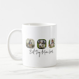 Beste Mama für Hunde - Benutzerdefinierte 3-Foto C Kaffeetasse