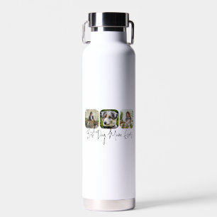 Beste Mama für Hunde - Benutzerdefinierte 3-Foto C Trinkflasche