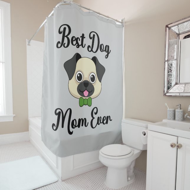 Beste Mama für Hunde Duschvorhang (Beispiel)