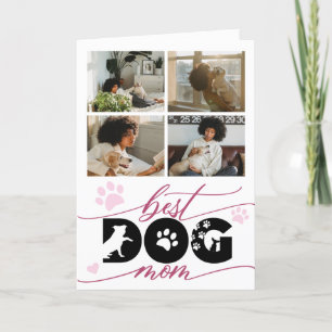 Beste Mama für Hunde   Foto Collage Mother Day Karte