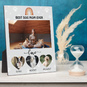 Beste Mama für Hunde Fotoplatte