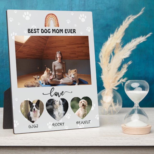 Beste Mama für Hunde Fotoplatte (Seite)