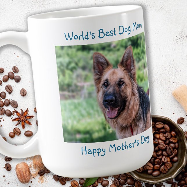 Beste Mama für Hunde - Glücklicher Muttertag - Aqu Kaffeetasse (Von Creator hochgeladen)