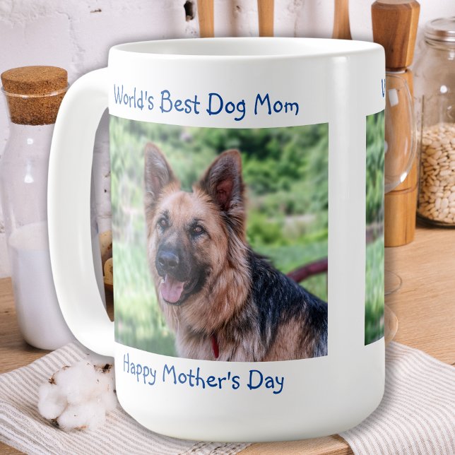 Beste Mama für Hunde - Glücklicher Muttertag - Blu Kaffeetasse (Von Creator hochgeladen)