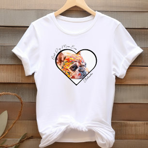 Beste Mama für Hunde im Foto Haustiere Muttertag T-Shirt