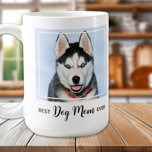 Beste Mama für Hunde je benutzerdefiniertes Foto  Kaffeetasse