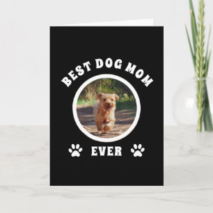 Beste Mama für Hunde je benutzerdefiniertes Foto P Karte