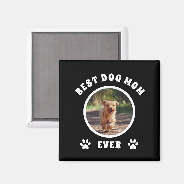 Beste Mama für Hunde je benutzerdefiniertes Foto P Magnet (Vorderseite/Rückseite)