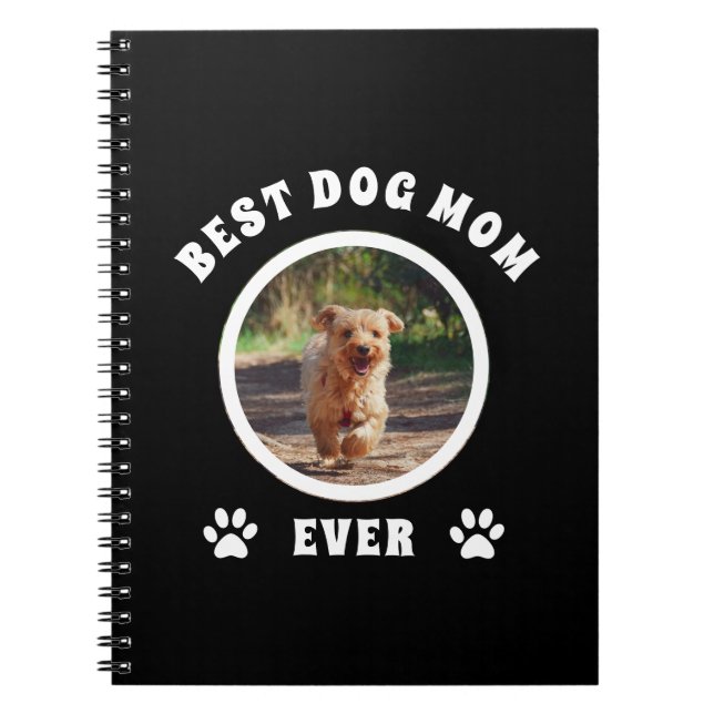Beste Mama für Hunde je benutzerdefiniertes Foto P Notizblock (Vorderseite)